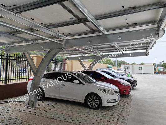 Коммерчески солнечный автопарк Bausatz для структур автопарка PV экологически чистой энергии тени Prefab