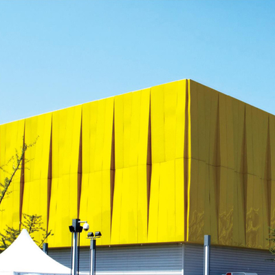 Цветные алюминиевые колонны Modern Metal Aluminum Exterior Wall Cladding