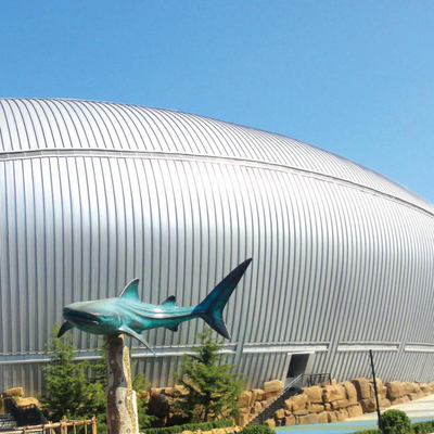 Цветные алюминиевые колонны Modern Metal Aluminum Exterior Wall Cladding