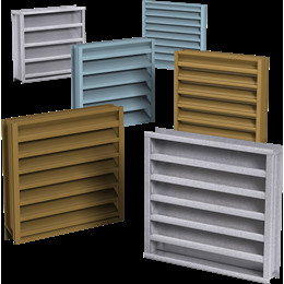 Анодированное полуфабрикат фиксированное алюминиевое Louvered окно погодостойкое