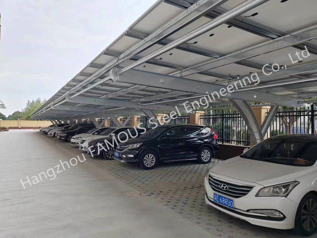 Коммерчески солнечный автопарк Bausatz для структур автопарка PV экологически чистой энергии тени Prefab