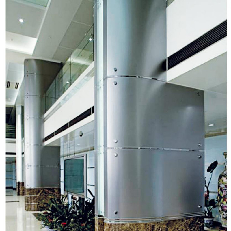 Цветные алюминиевые колонны Modern Metal Aluminum Exterior Wall Cladding